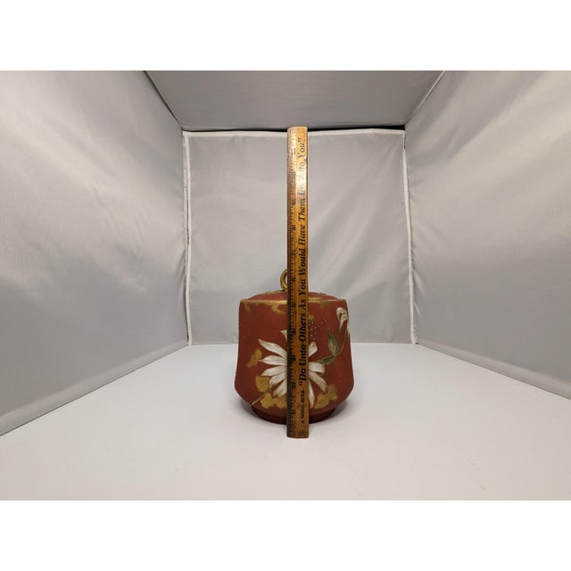 A. Klingenberg Limoges Biscuit Jar: Hand-Painted Art Nouveau Floral, c. 1880-1890 For Sale - Image 9 of 10