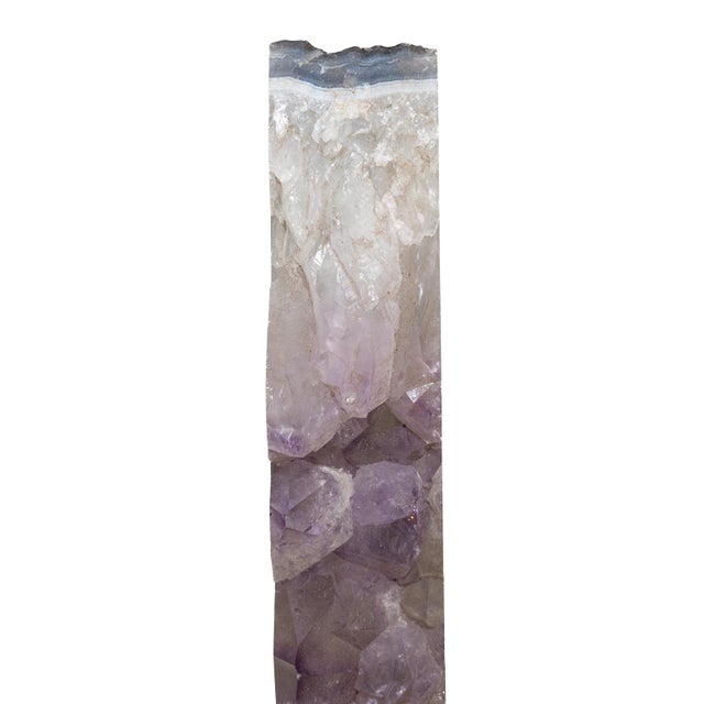 Organic Modern Quartz, Amethyst and Agate Tall Sculpture For Sale - Image 10 of 18
