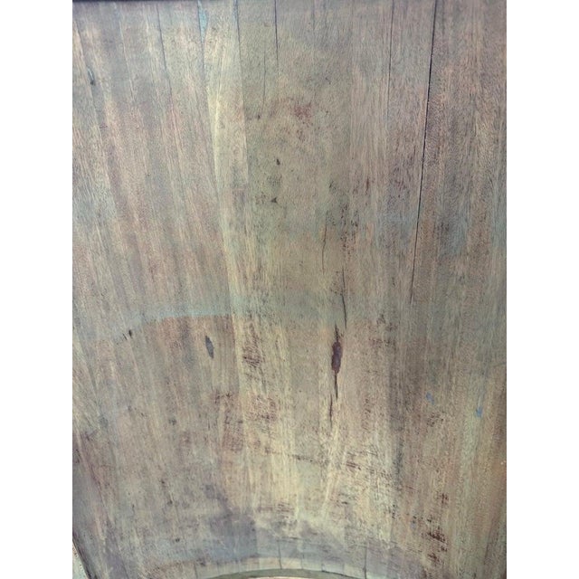 19th Century Italian Neoclassical Demilune Credenza With Marble Top For Sale - Image 13 of 18