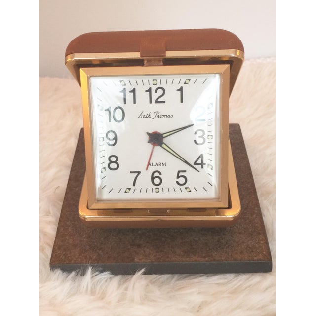 Vintage "Seth Thomas" Wind Up Travel Alarm Clock Chairish