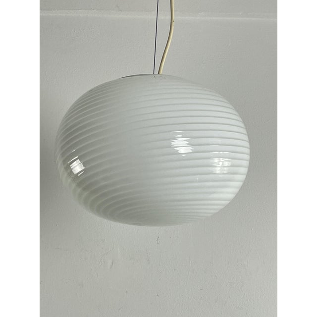 Murano Glass Spiral Pendant Lamp from De Majo, 1960s For Sale - Image 4 of 16