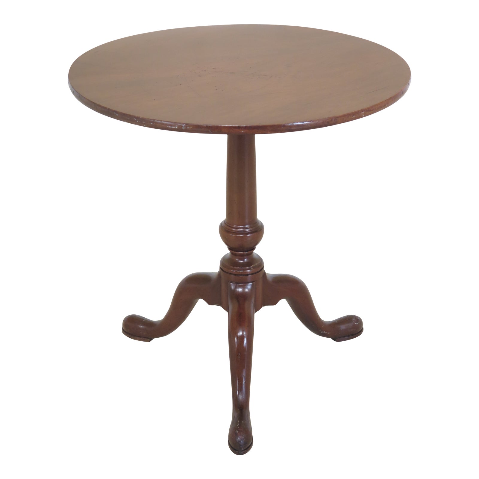 1960s Vintage Kittinger Colonial Williamsburg Round Mahogany Table