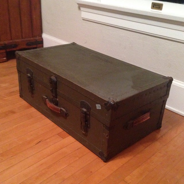 Vintage Army Trunk Chairish