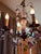 Antique Louis XV Style Four Arm Chandelier With Amethyst Color Grape Clusters For Sale - Image 4 of 12