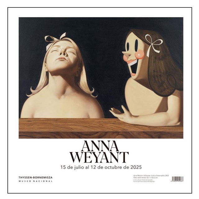 Anna Weyant A Disaster Such a Catastrophe Official Exhibition Poster Dimensions: 19,6 x 19,6 in / 50 x 50 cm Unframed