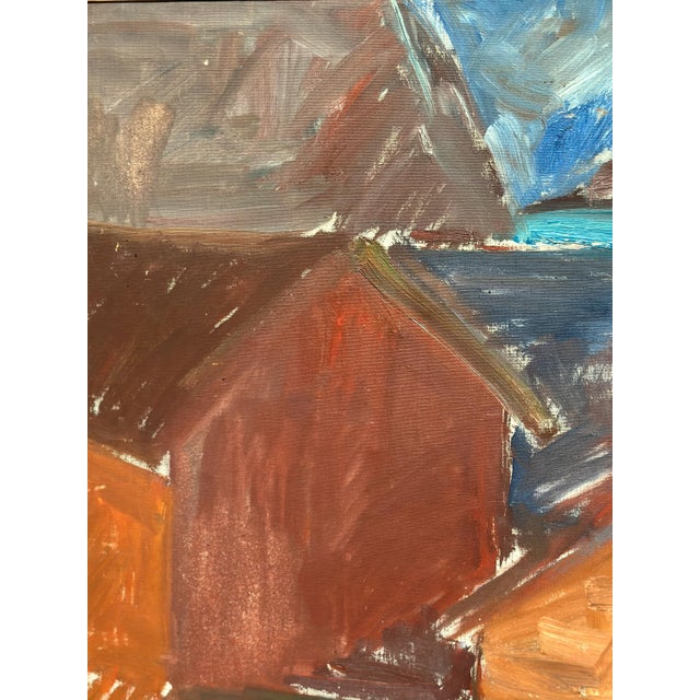 Vivianne Larsson, Bodar, Lofoten, 1950s, Oil Painting on Canvas, Framed For Sale - Image 7 of 18
