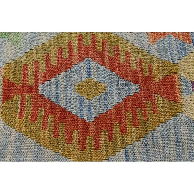 Textile Traditional Handwoven Turkish Kilim Rug-8'3" X 11'9" For Sale - Image 7 of 12