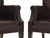 Gothic Pair, Hand-Carved Romweber Leather Chairs Made in the Usa For Sale - Image 3 of 10