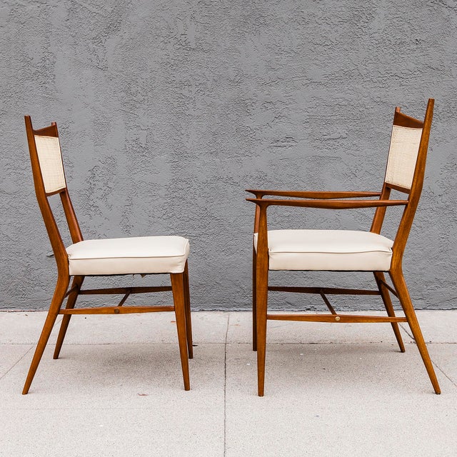 1950s Mid Century Modern Mahogany Dining Chairs Attributed to Paul McCobb for Directional For Sale - Image 10 of 12