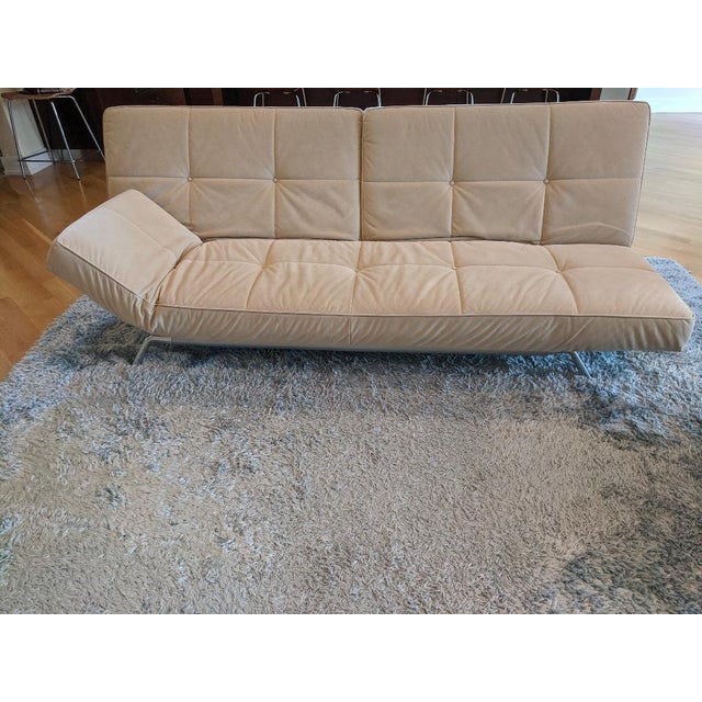 Ligne Roset Smala Sofa In Beige Alcantara Chairish