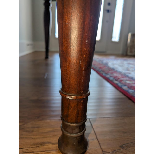 1990s Theodore Alexander Morgan Hill Marble Top Console Table For Sale - Image 11 of 14