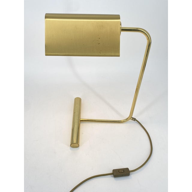 Mid-Century Modern Vintage Italian Brass Table Lamp, 1950 For Sale - Image 3 of 18