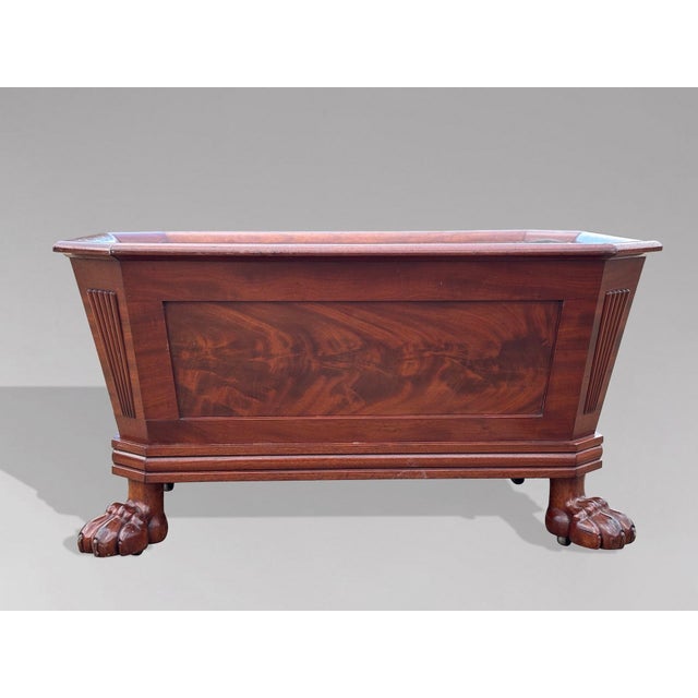 Wonderful Early 19th-Century Regency Mahogany Sarcophagus Wine Cooler or Cellarette A superb early 19th-century Regency...