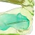 Glass Vintage Murano Salviati Luciano Gaspari Uranium Uv Reactive Yellow Green Italian Art Glass Abstract Sculpture For Sale - Image 7 of 11