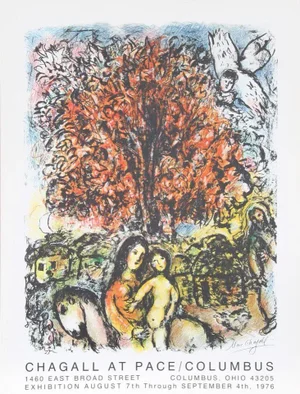 Marc Chagall, "Chagall at Pace/Columbus," Poster