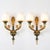 Gilt Bronze Double-Arm Wall Sconces with Frosted Glass Shades, 1950s, Set of 2 For Sale - Image 18 of 18