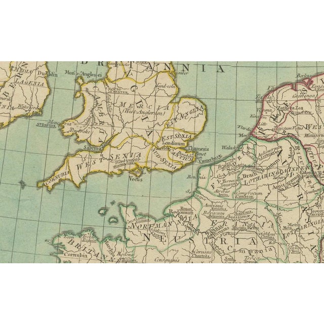 Map of Europe Highlighting Ancient and Modern Geographical Divisions, 1794 For Sale - Image 4 of 7