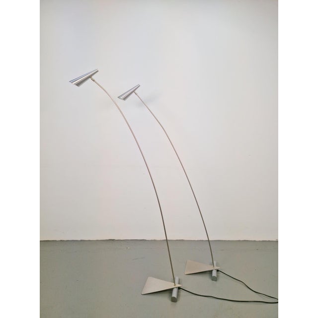 Postmodern Arch Metal Reading Floor Lamps from Hala Zeist, 1980s, Set of 2 For Sale - Image 10 of 13