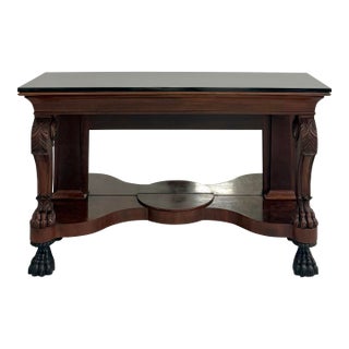 Vintage Ralph Lauren Mahogany & Mirror Console Table For Sale