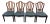 Late 20th Century Baker Furniture Historic Charleston Federal Style Carved Mahogany Shield Back Dining Chairs - A Set of 2 For Sale