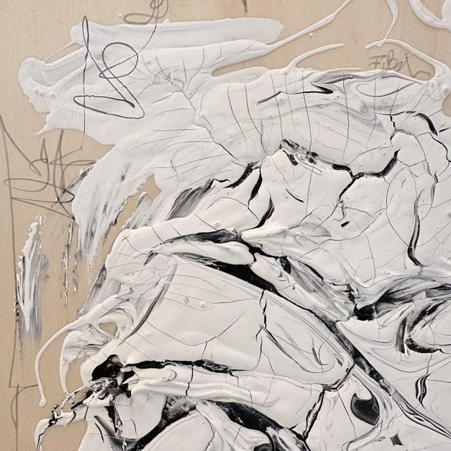 Bachmann, Abstract Composition, Mixed Media, Framed For Sale - Image 4 of 8