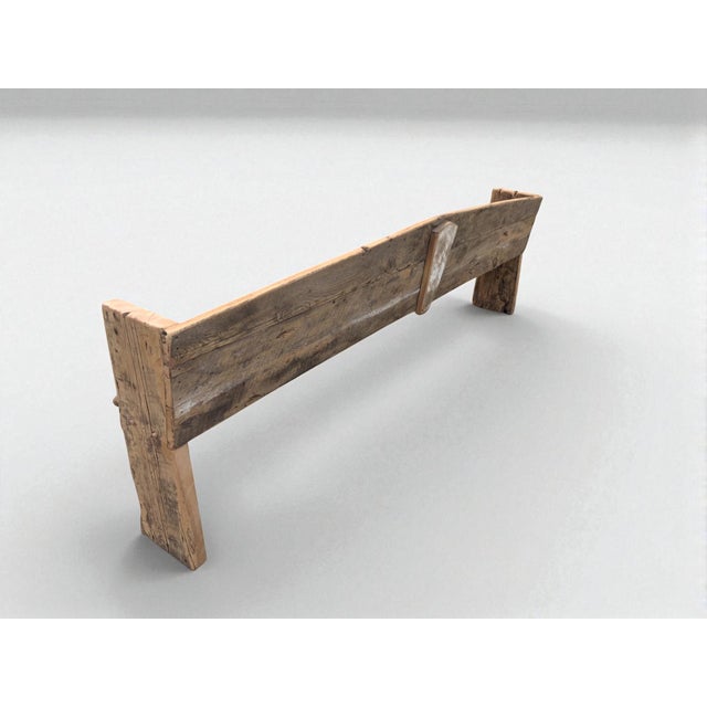 Primitive Rustic Farmhouse Reclaimed Barnwood Pew Bench 72 In. For Sale In Columbia, SC - Image 6 of 16