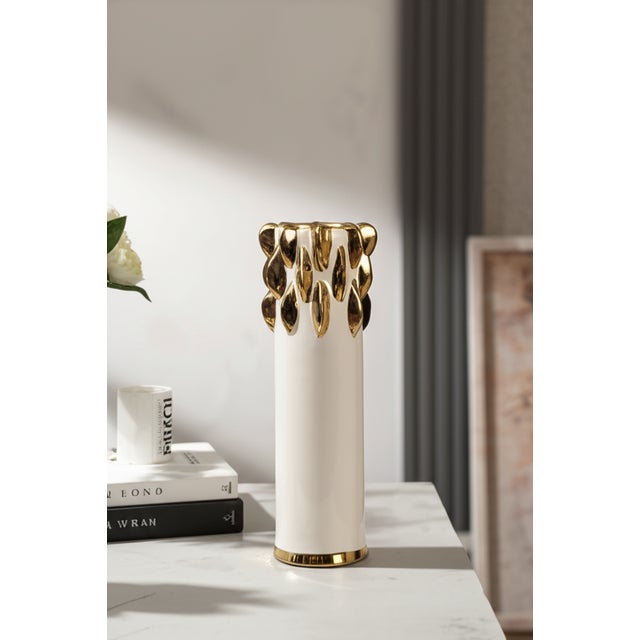 Gilded Vase Large For Sale - Image 11 of 11