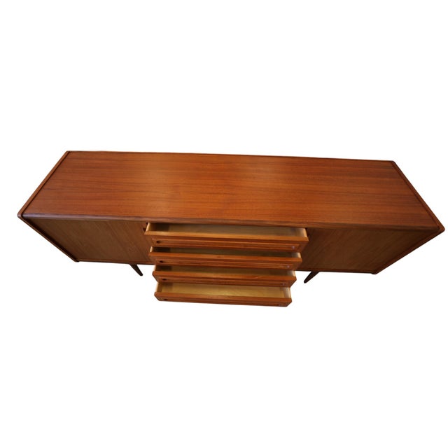Mid-Century Modern Vintage Danish Teak Sideboard by Johannes Andersen for Uldum Furniture Factory, 1960s For Sale - Image 3 of 18