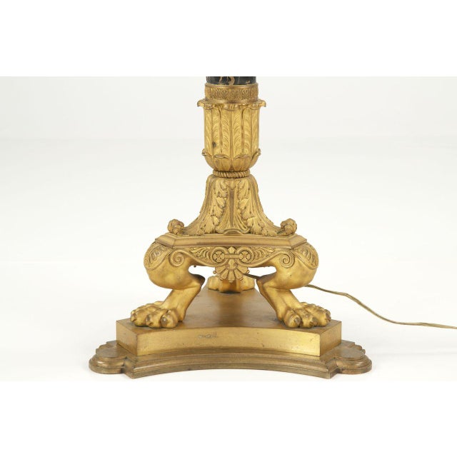 1900 Antique French Empire Style Torchiere Floor Lamp ...