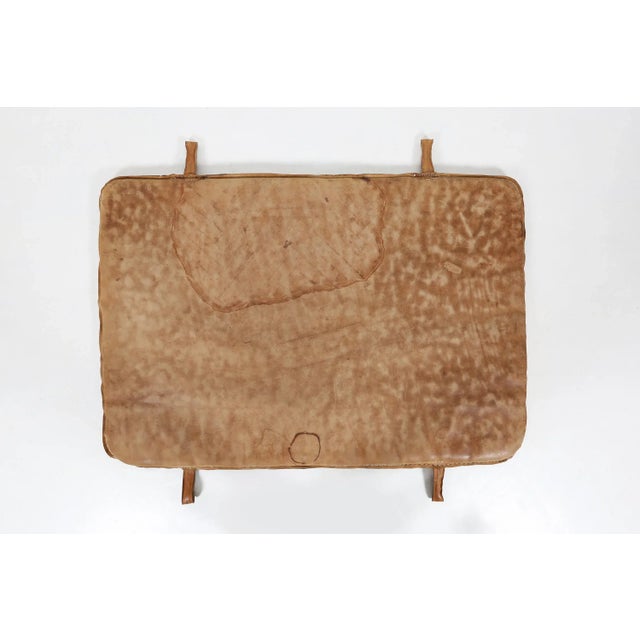 Gym Mat in Brown Cow Leather, Belgium, 1930s For Sale - Image 7 of 11