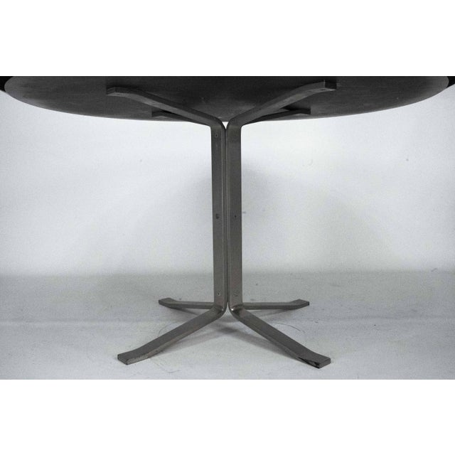 Brown Round Dinner Table by Gianni Moscatelli for Formanova, 1970s For Sale - Image 8 of 12