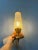 Vintage Teak Wood & Clear Glass Wall Sconce Lamp For Sale - Image 4 of 11