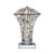 Silver Steel & Crystal Exclamation Arabesque Table Lamp from Vgnewtrend For Sale - Image 8 of 8