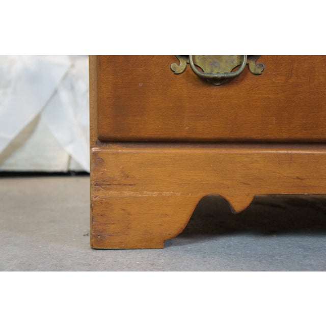 Baumritter Ethan Allen Heirloom American Maple Mirrored Dresser Chest of Drawer For Sale - Image 10 of 13