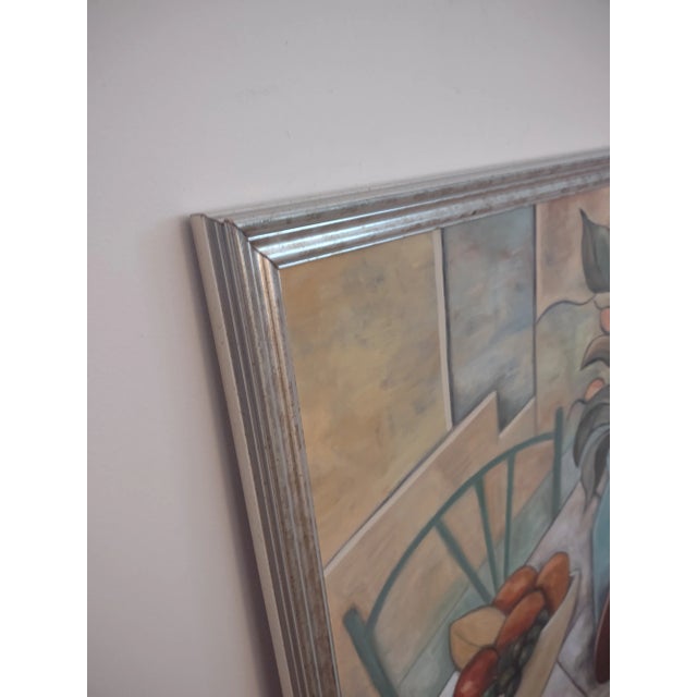 "La Merienda"/Cubist Oil Still-Life/ by Trish Toro, Framed For Sale In Minneapolis - Image 6 of 13