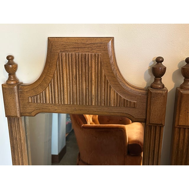These mirrors are a part of the Staunton design collection. Feature a Augusta Staunton Pecan finish. Production numbered...