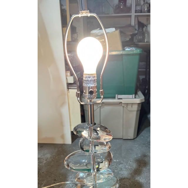 1970s George Kovacs Glass Stones Table Lamp For Sale In Tampa - Image 6 of 6
