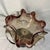 1950s Vintage Venetian Murano Art Glass Compote Pedestal Bowl Gold Fleck and Bullicante For Sale - Image 5 of 9