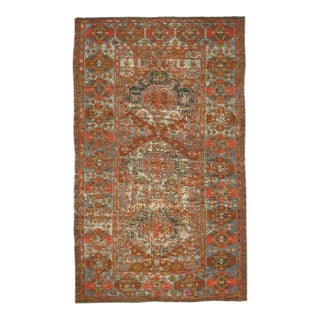 Antique Worn Decorative Sumaq Kilim Rug - 7`1" X 12`0" For Sale