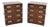 Antique Military Campaign Bachelor Chests of Drawers, 1930s, Set of 2 For Sale