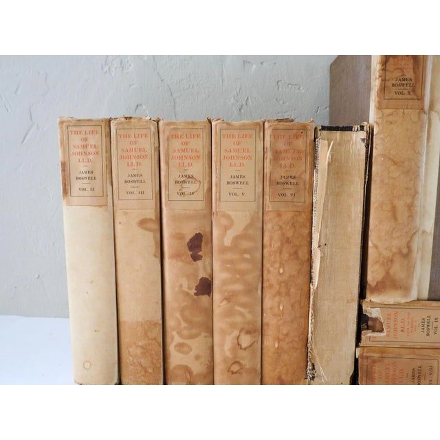 The Life of Samuel Johnson by James Boswell. Gabriel Wells by Doubleday, Page & Co, New York, 1922. Temple Bar Edition,...