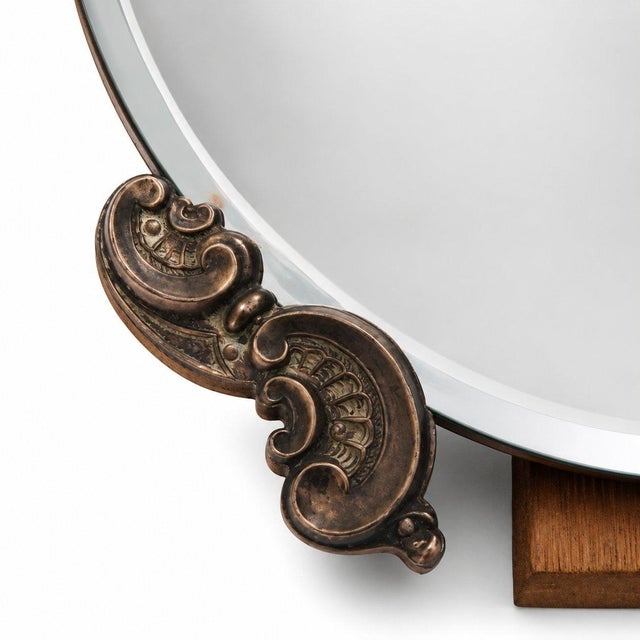 Rococo Silver Table Mirror, 1890s For Sale - Image 3 of 6