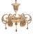 Vintage Murano Chandelier in Clear Blown Glass, 1950s For Sale