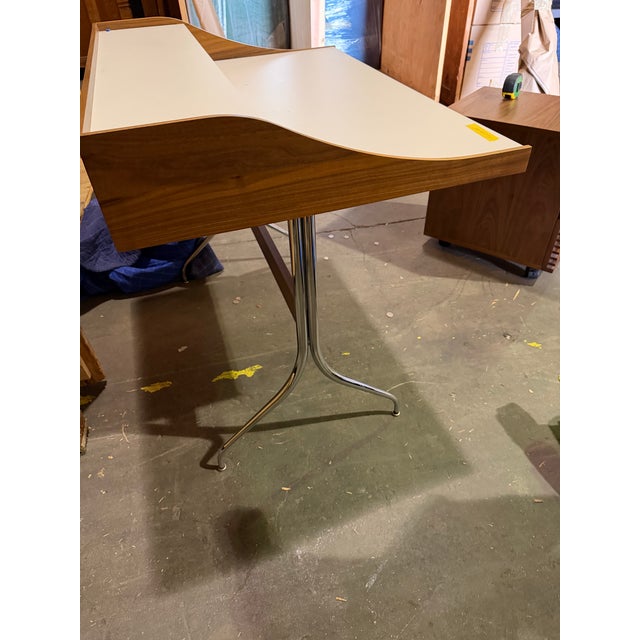 Mid-Century Modern Herman Miller “Nelson Swag Leg Desk” From DWR For Sale - Image 3 of 3