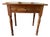 Antique Victorian Style Burled Wood Inlaid Walnut Single Drawer Side Hall Table For Sale