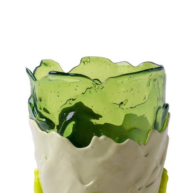 Green Clear Vase in Clear Bottle Green by Gaetano Pesce for Fish Design For Sale - Image 8 of 18