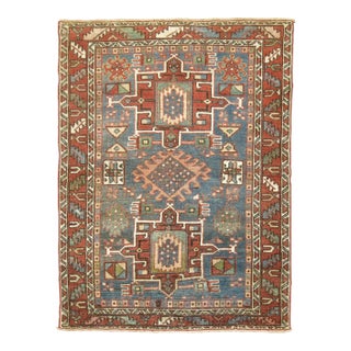 Antique Zabihi Collection Persian Heriz Rug - 3'4" x 4'2" For Sale