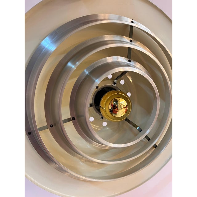 Silver Louvered Lamp by Erik Jensen for Teknika For Sale - Image 10 of 11