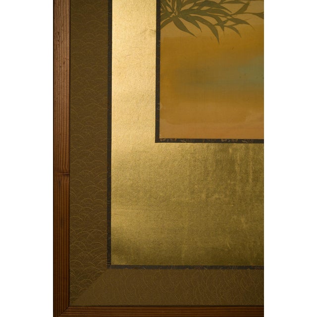 Japanese Meiji Two-Panel Screen With Tom Turkey and Hen, Signed Yoho, C. 1900 For Sale - Image 14 of 15