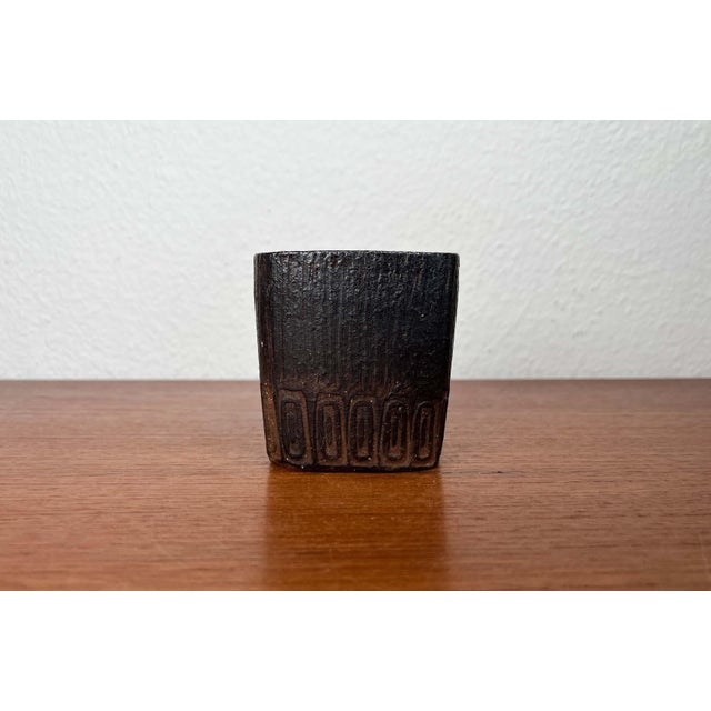 Mid-Century Modern Mid-Century Modern Danish Studio Pottery Bowl by Jytte Trebbien and Harry Nielsen for Tusbo, 1960s For Sale - Image 3 of 17